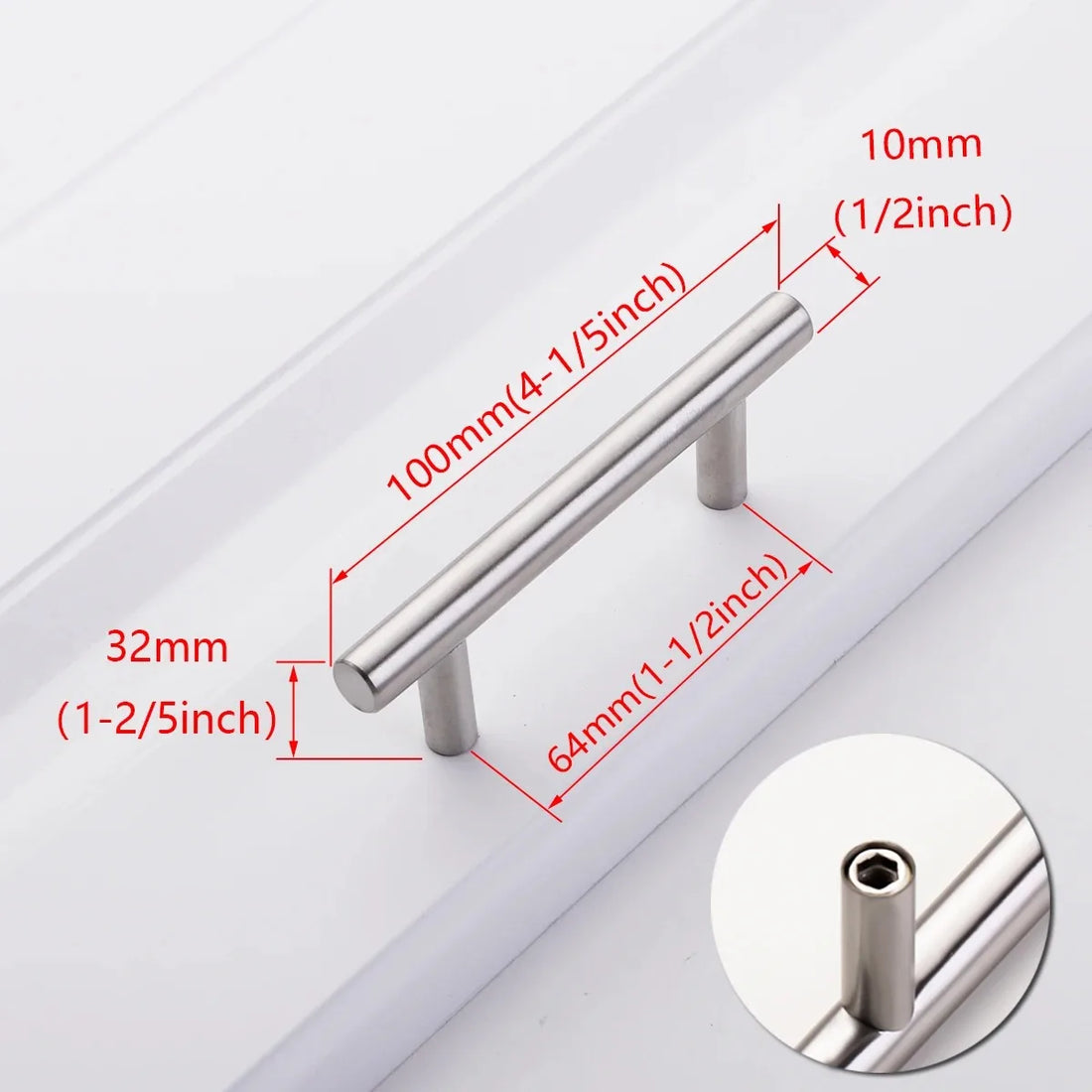 6PCS Modern Zinc Alloy Door & Cabinet Handles – Black & Gold