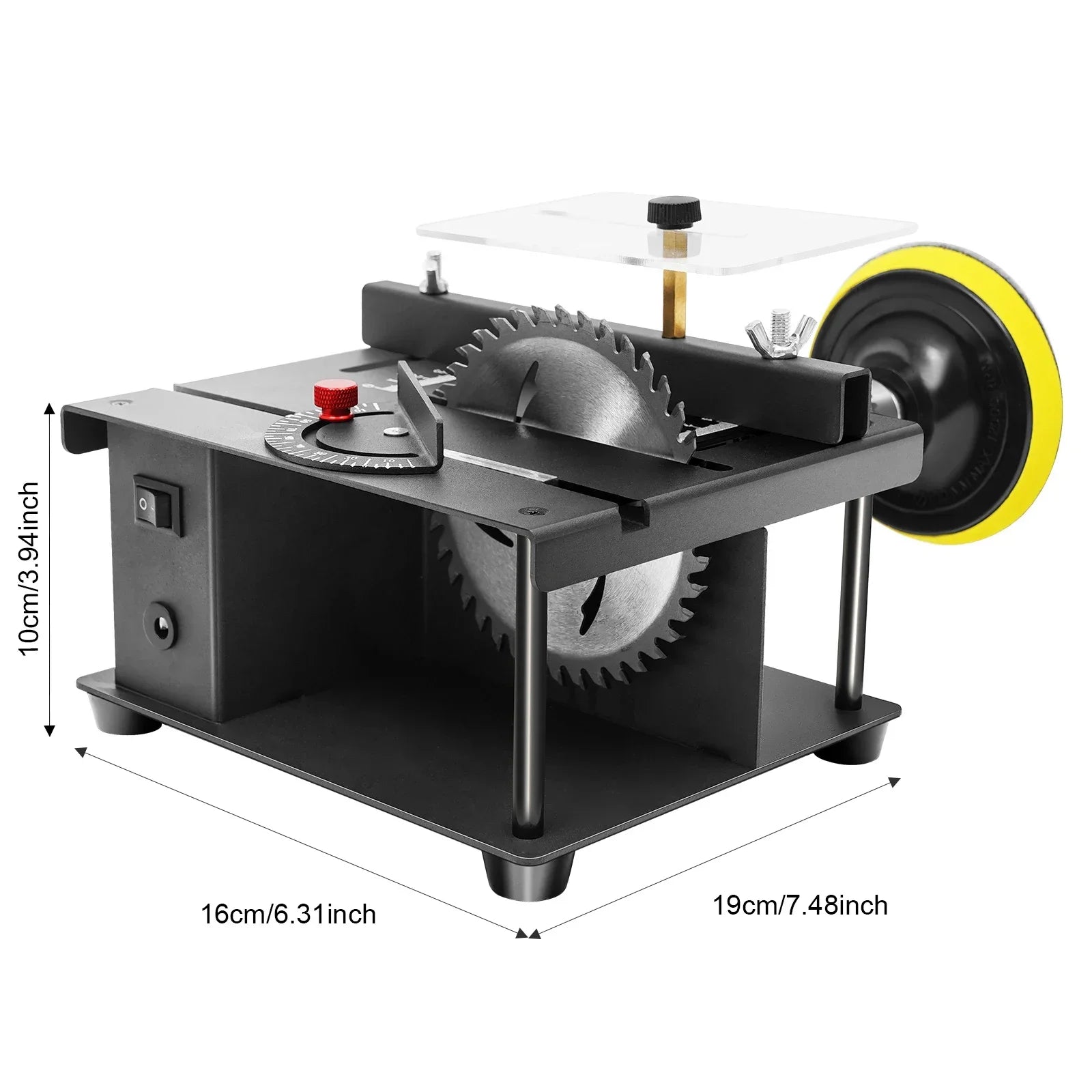 Mini 200W Adjustable Desktop Table Saw