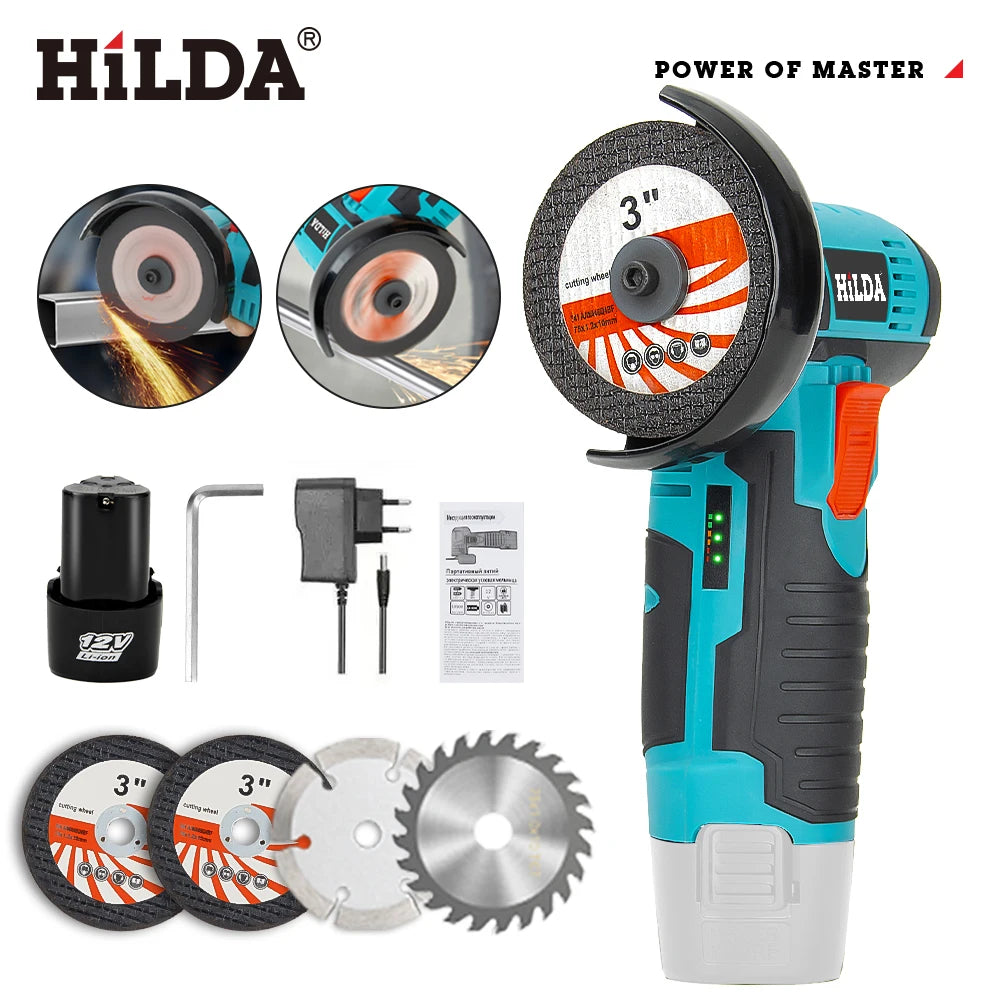 12V Mini Cordless Angle Grinder