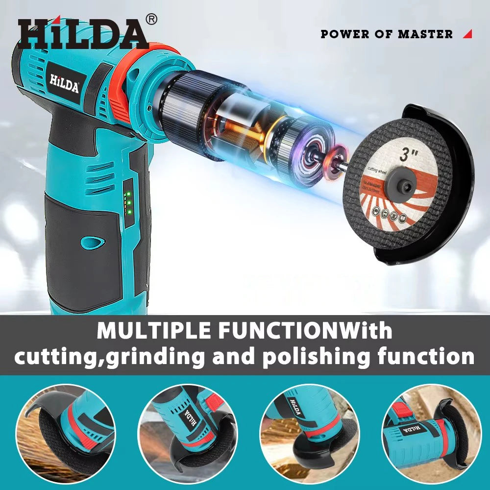 12V Mini Cordless Angle Grinder