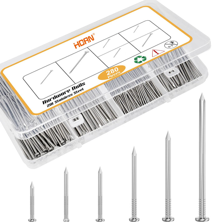 280pcs Steel Round Head Nails – Jewelry Box Hinge Fasteners