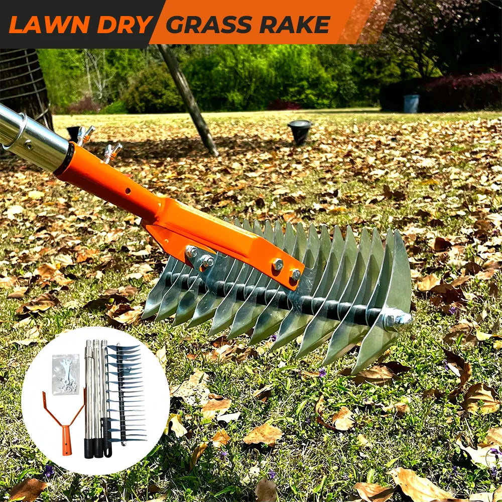 Lawn Thatching & Dethatcher Rake – Durable Yard Tool