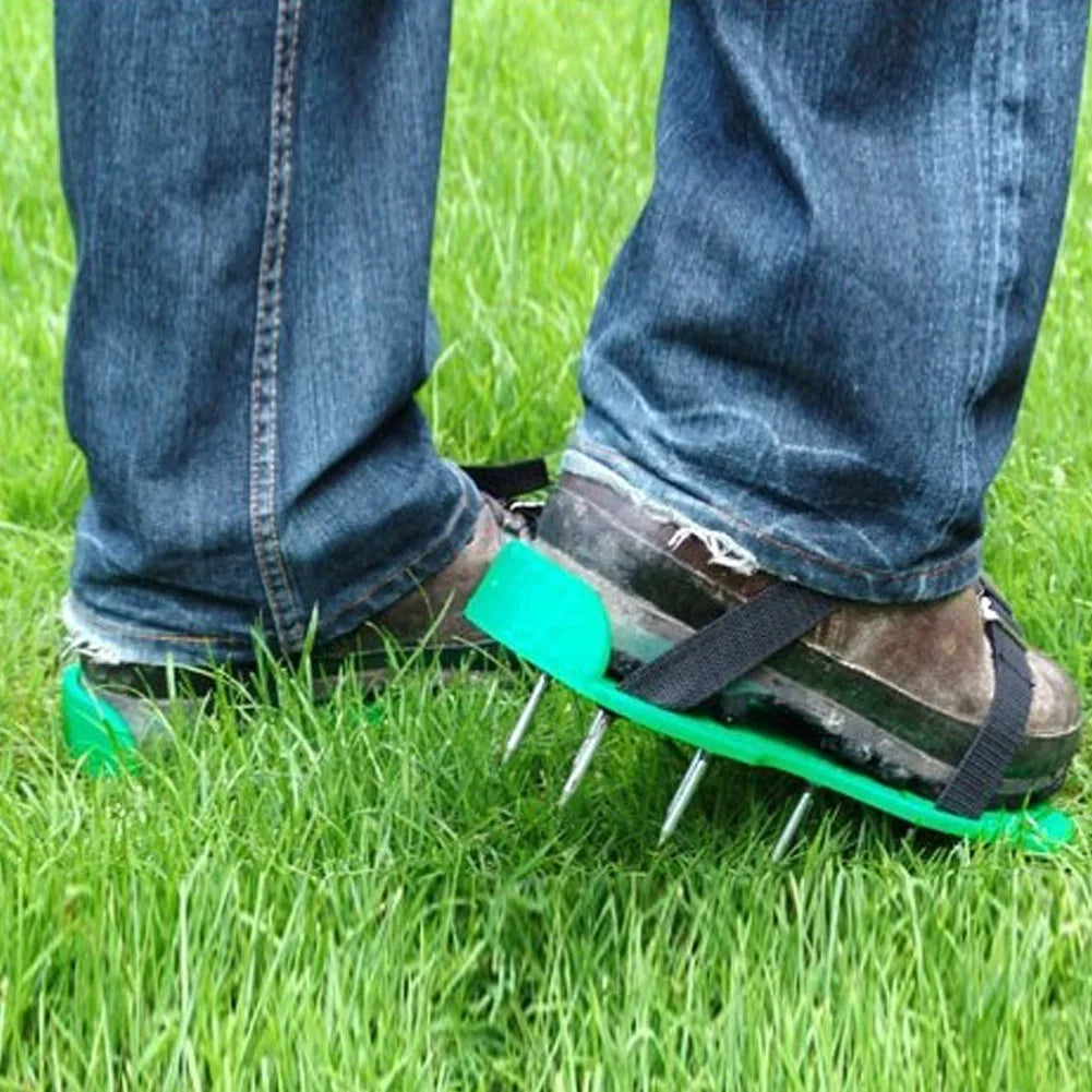 Grass Nail Aerator Shoes – Lawn & Garden Spike Sandals
