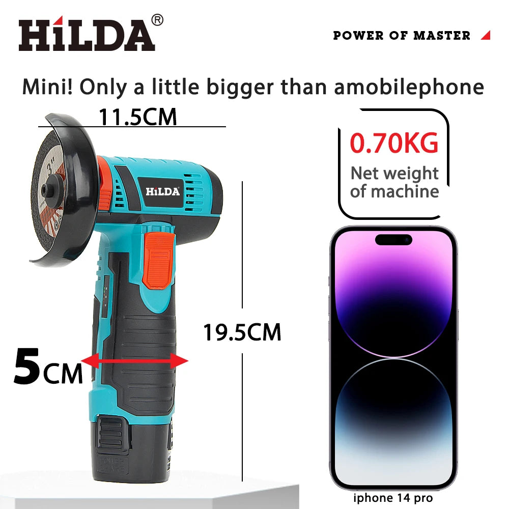 12V Mini Cordless Angle Grinder