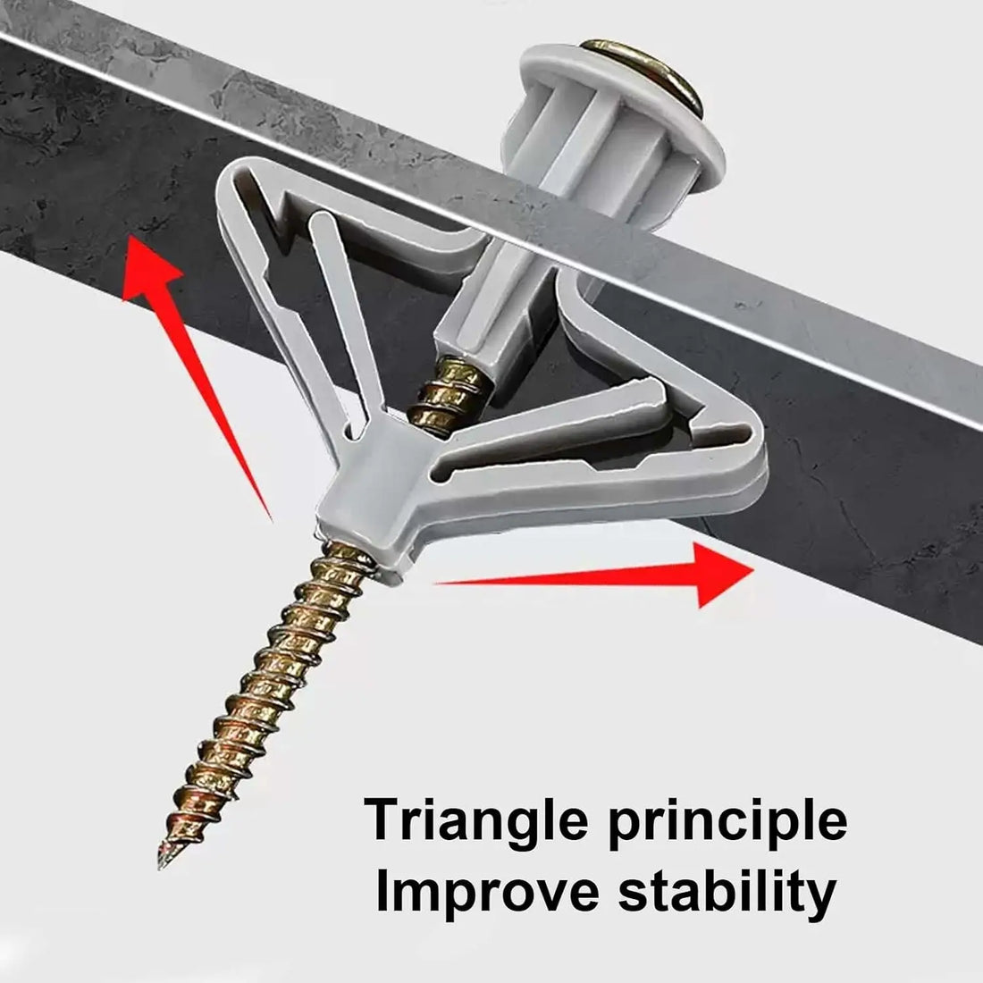 Plasterboard Expansion Screws & Plastic Toggle Anchors – Wall Fixing Kit