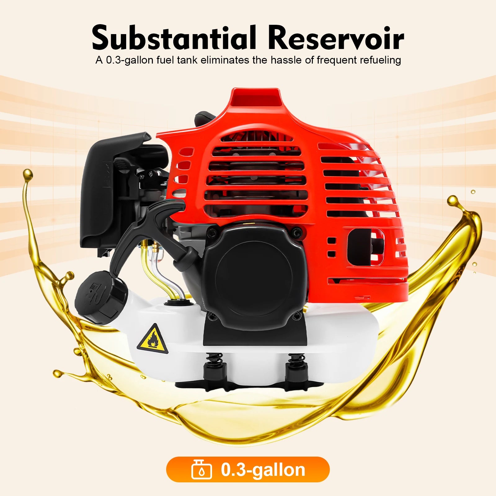 2-Stroke 4-in-1 Gas Garden Tool – 51.7cc Grass Trimmer