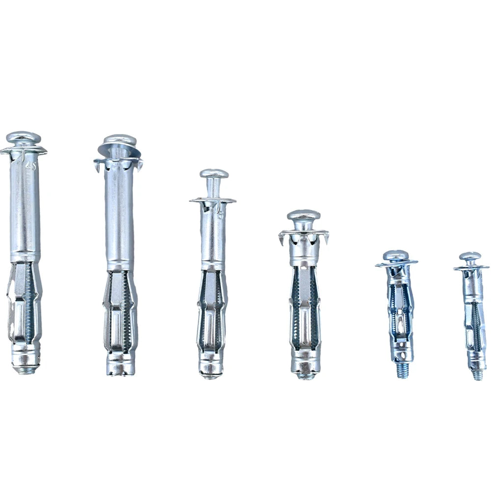 M4–M8 Gypsum & Drywall Expansion Screws – Metal Hollow Wall Anchors