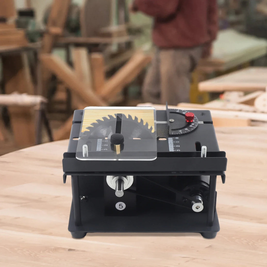 Mini 200W Adjustable Desktop Table Saw
