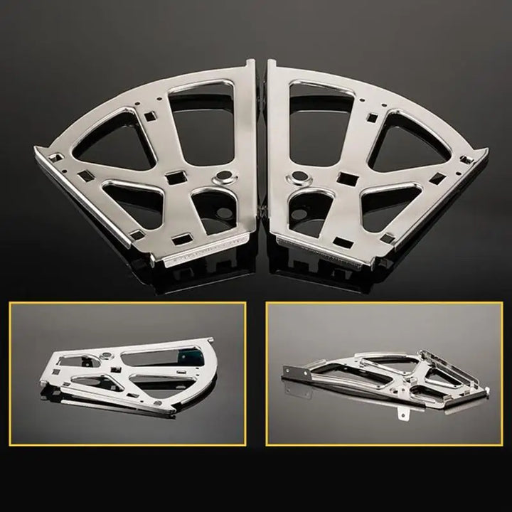 2PCS Foldable Stainless Steel Hinge – 3-Layer Shoe & Cabinet Rack