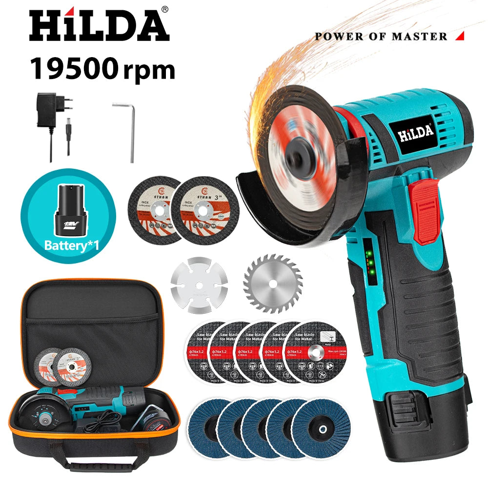 12V Mini Cordless Angle Grinder
