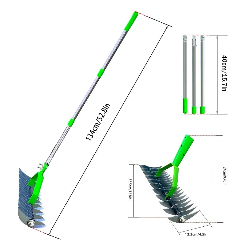 Lawn Thatching & Dethatcher Rake – Durable Yard Tool