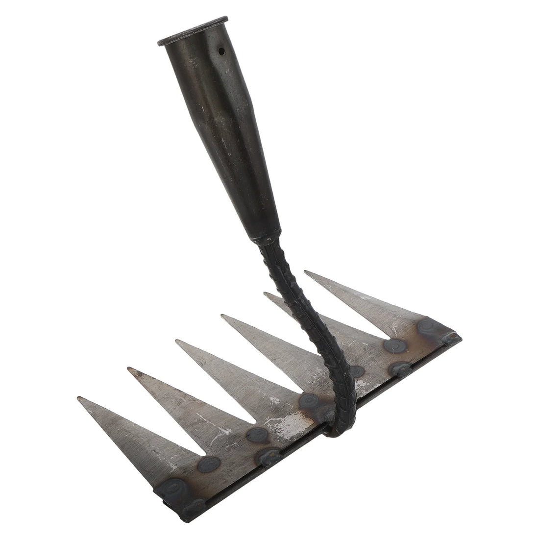 6-Tooth Heavy-Duty Carbon Steel Garden Rake
