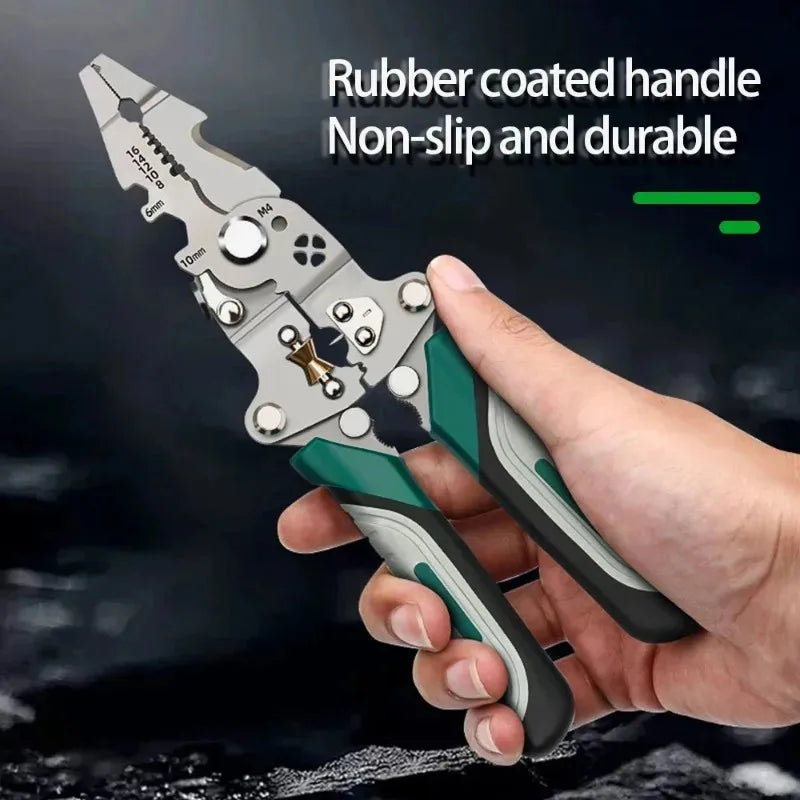 Foldable Multi-Function Wire Stripper & Crimping Pliers
