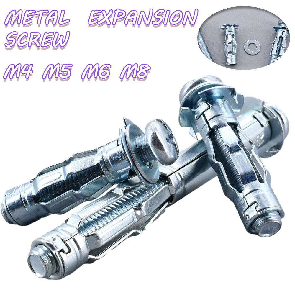 M4–M8 Gypsum & Drywall Expansion Screws – Metal Hollow Wall Anchors