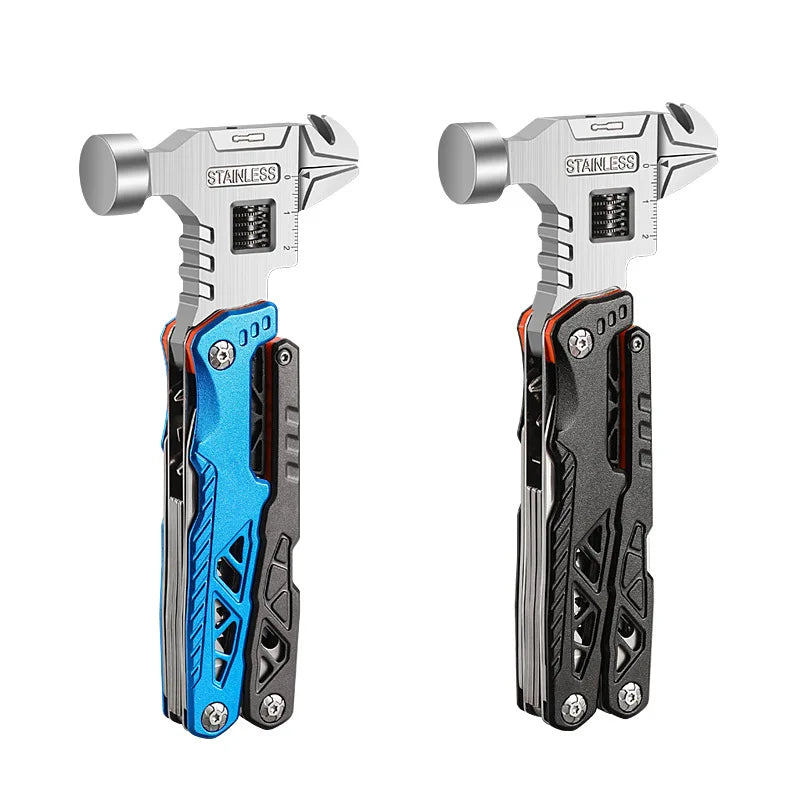 Multifunctional Folding Wrench & Hammer – All-in-One Camping Tool