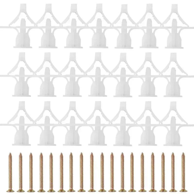 Plasterboard Expansion Screws & Plastic Toggle Anchors – Wall Fixing Kit