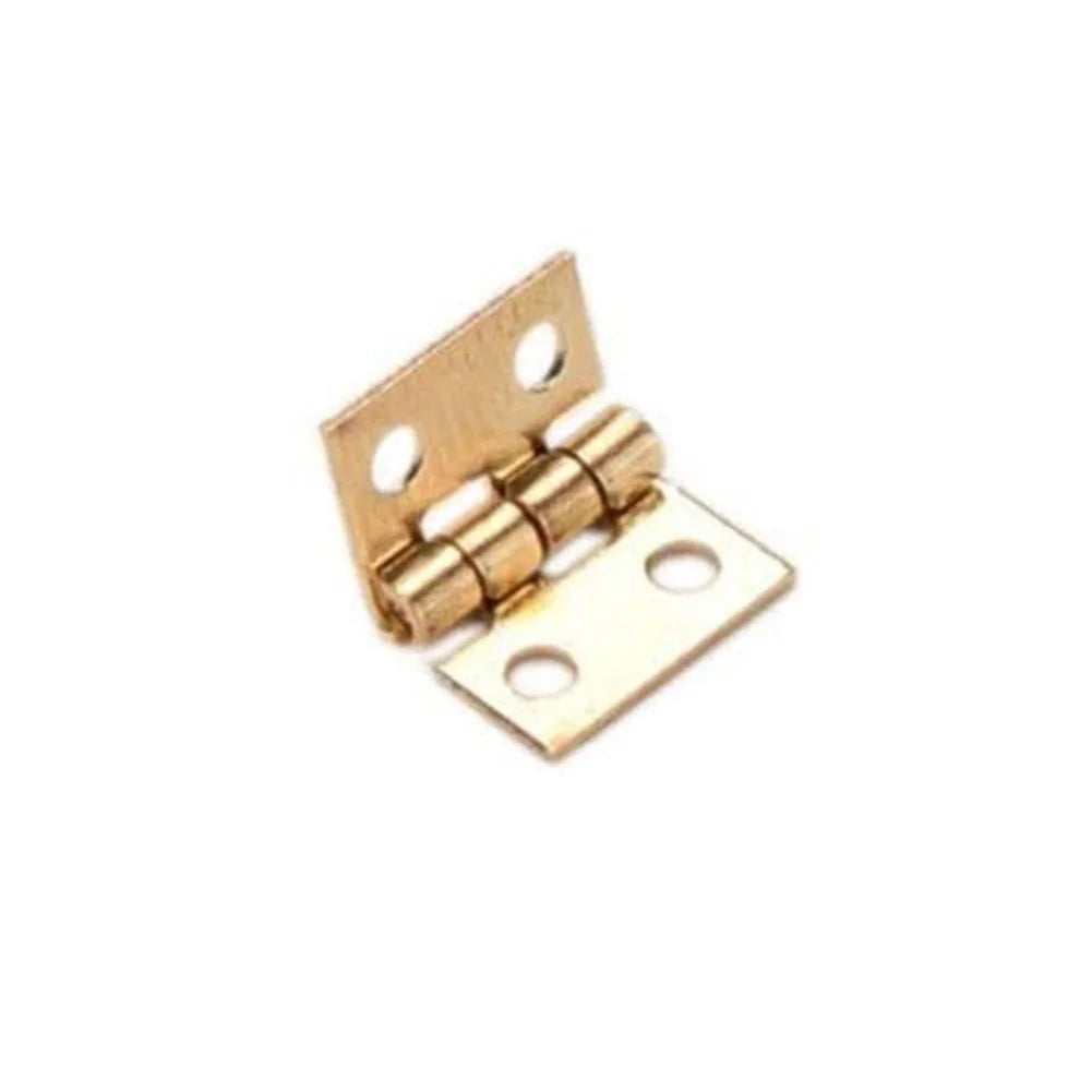 50pcs Mini Brass Hinges – 8×10mm Craft & Cabinet Hardware