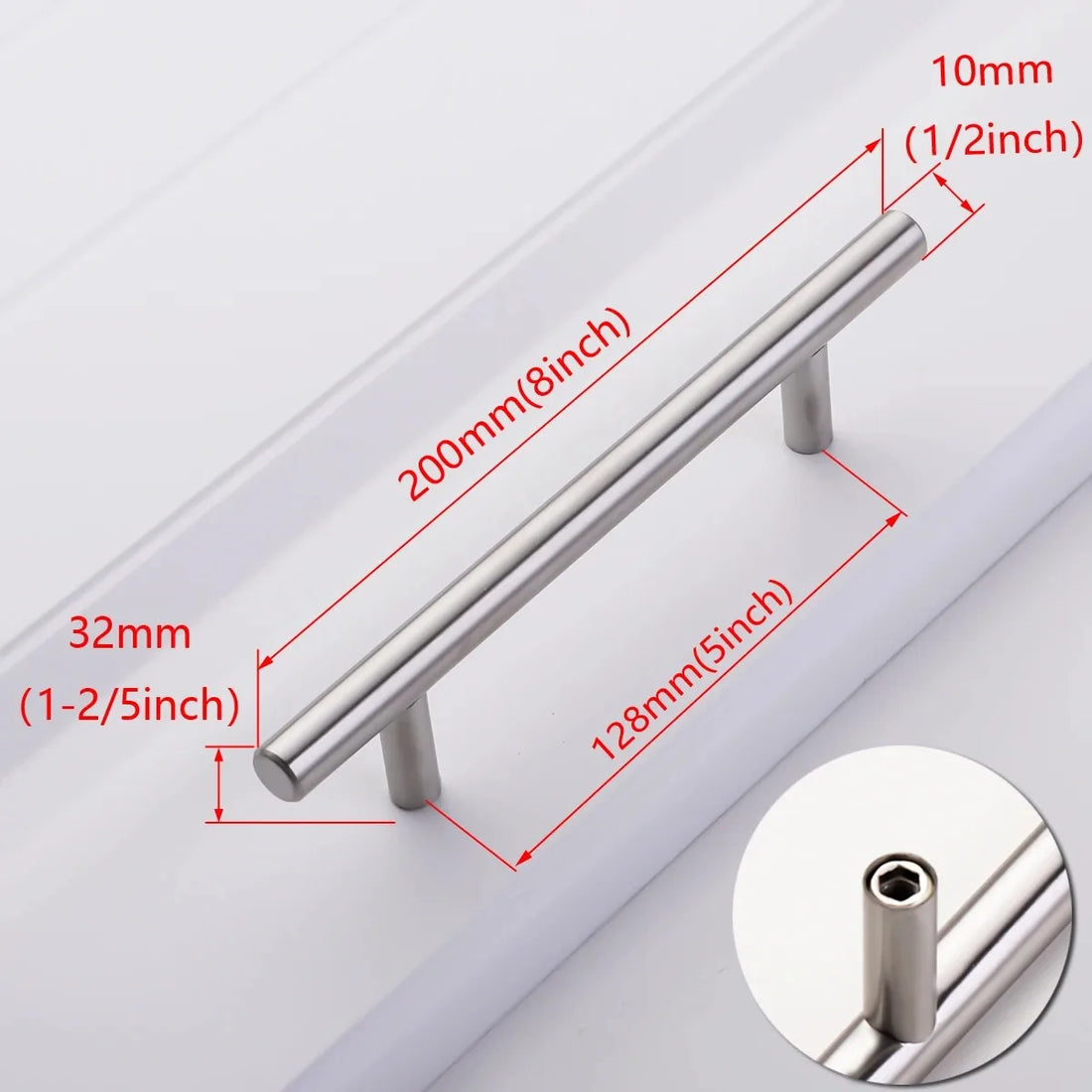 6PCS Modern Zinc Alloy Door & Cabinet Handles – Black & Gold