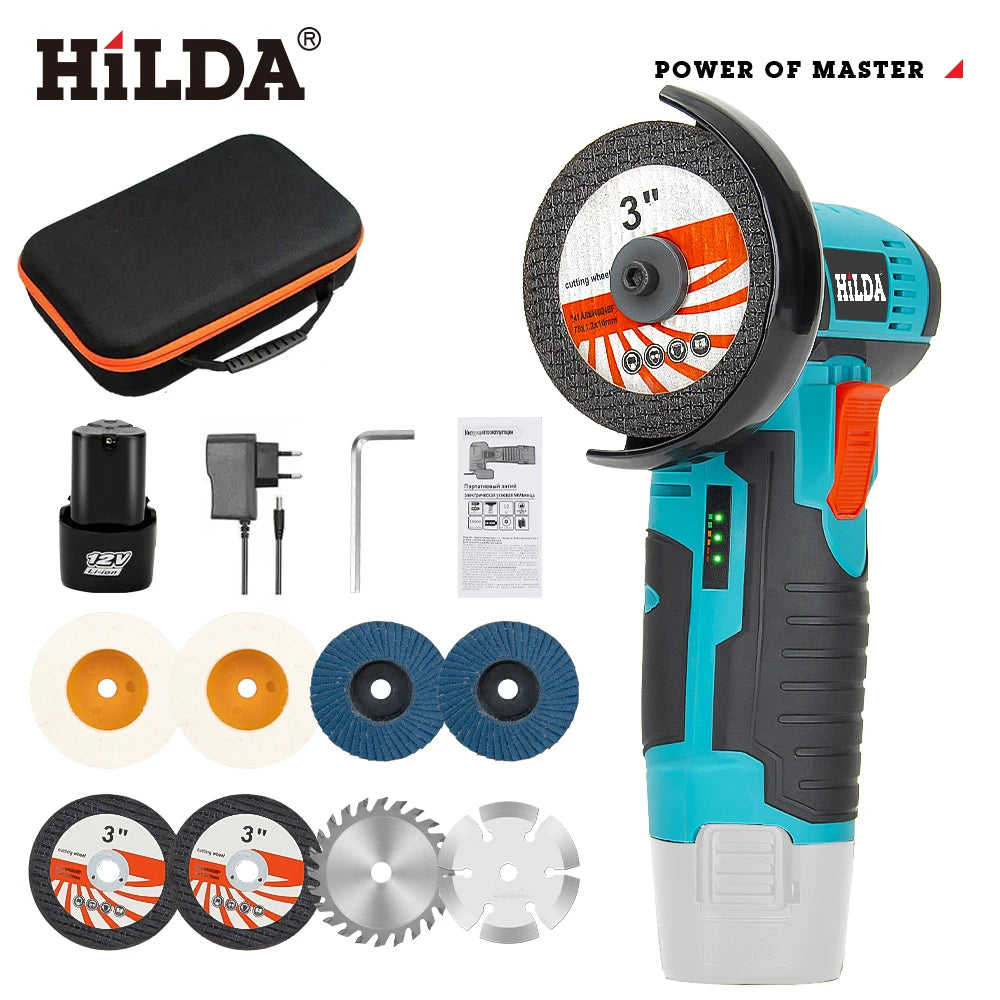 12V Mini Cordless Angle Grinder