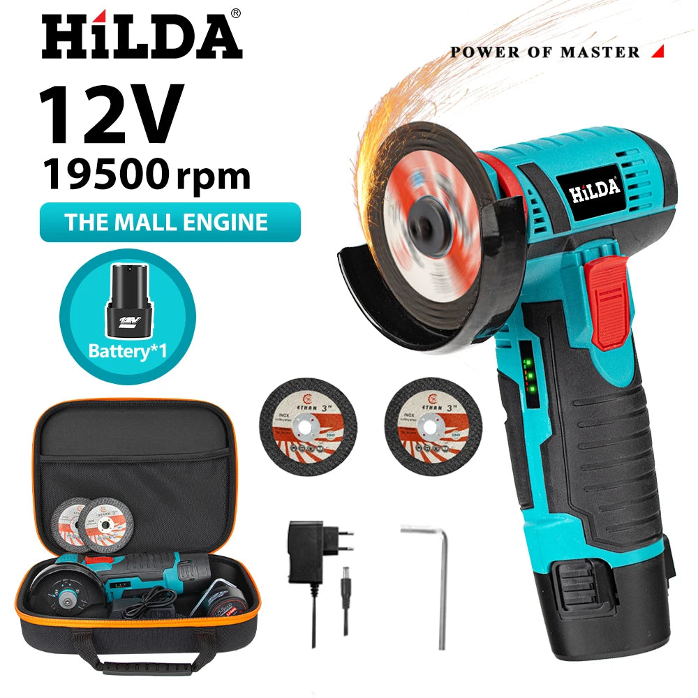 12V Mini Cordless Angle Grinder