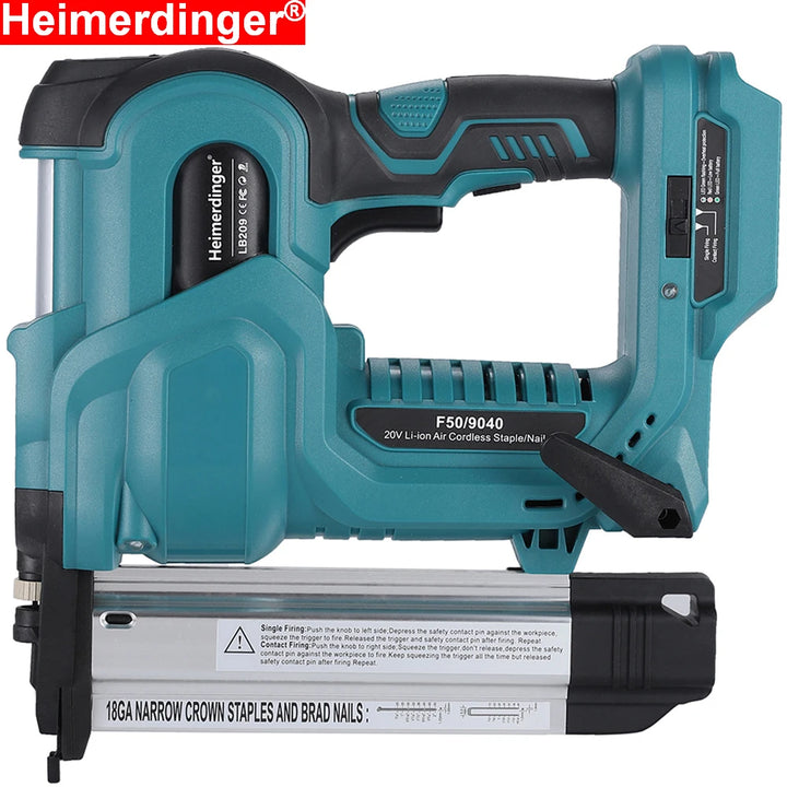 18GA Cordless 2-in-1 Nailer & Stapler – Makita Battery Compatible