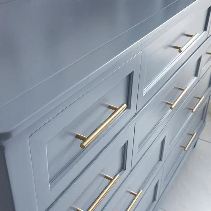 6PCS Modern Zinc Alloy Door & Cabinet Handles – Black & Gold