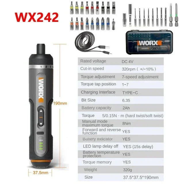 4V Smart Cordless Screwdriver Set